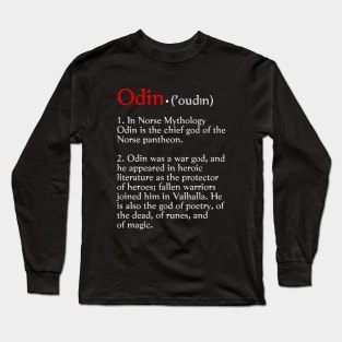 Odin Viking God of War Long Sleeve T-Shirt